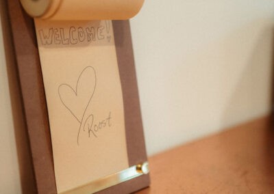 The Loft at The Roost Farm & Market: welcome note from The Roost