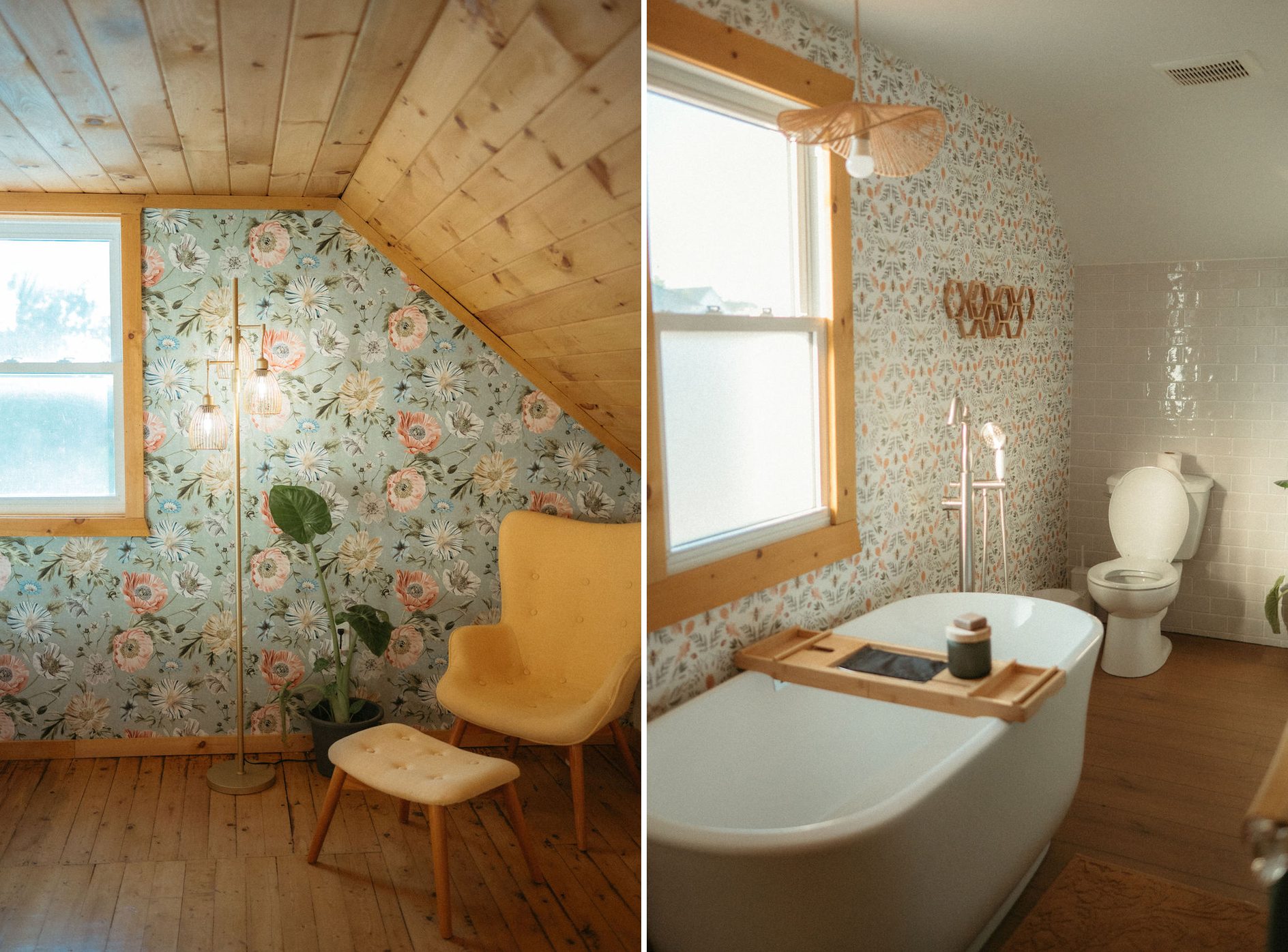 The Loft at The Roost The Loft at The Roost: reading corner and soaker tub